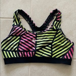 Nike Neon Patterned sports bra